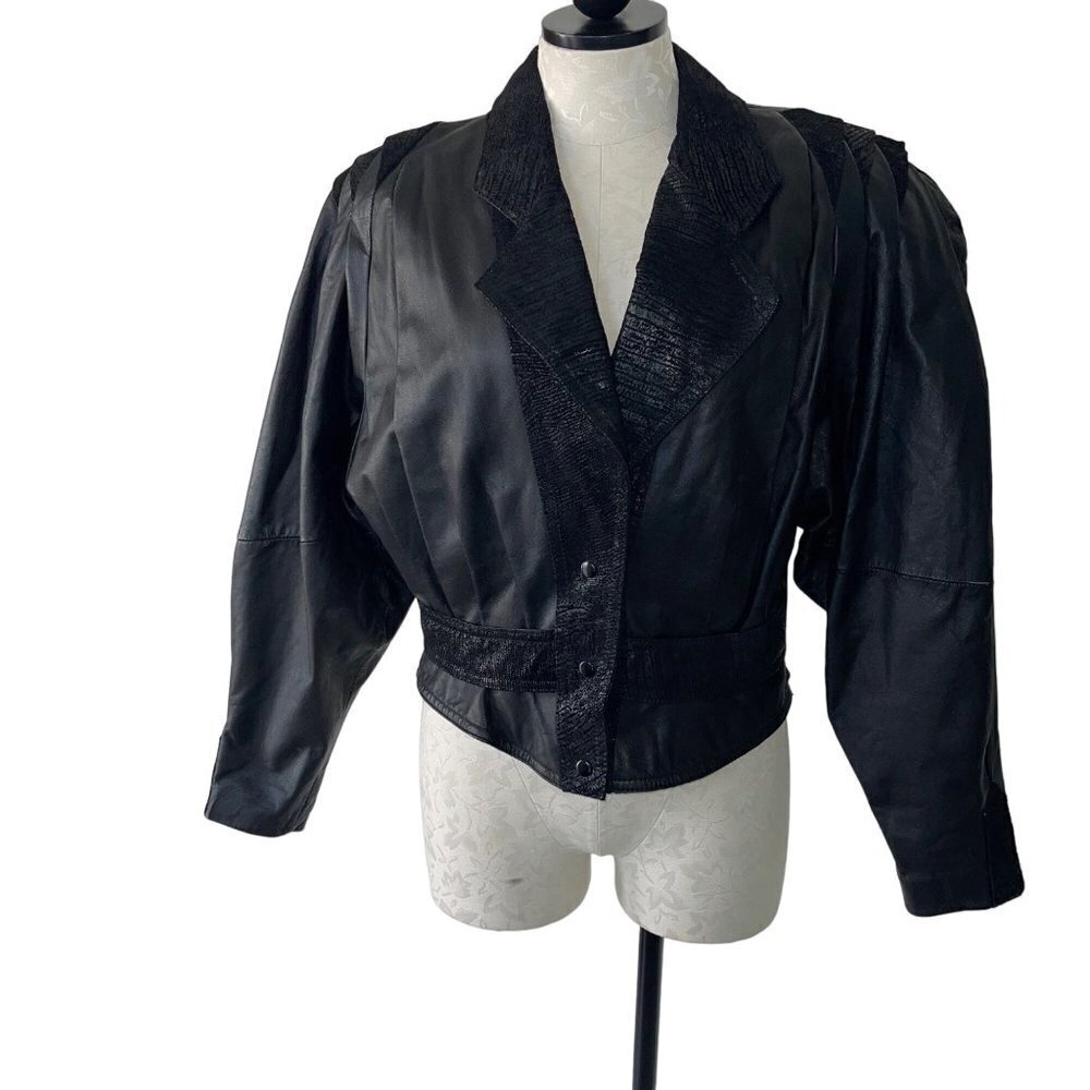 Vintage 80’s Black Leather Jacket
